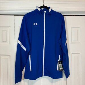 Under Armour Sz L NWT Royal Blue/White Track Jacket